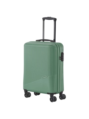 travelite Bali - 4-Rollen-Kabinentrolley S 55 cm (weiß/cognac) in grÃ¼n