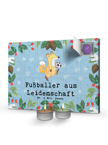 Mr. & Mrs. Panda Duftkerzen Adventskalender Fußballer Leidenscha... in Eisblau