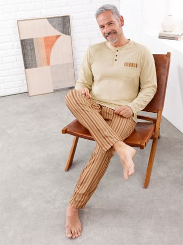 WITT WEIDEN Schlafanzug in sand-bedruckt