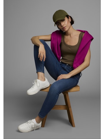 FLASHLIGHTS Tanktop in khaki, schwarz-uni-uni