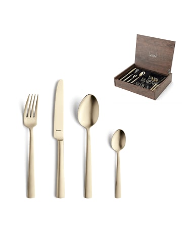 Amefa 24-tlg. Besteckset VENTURA in champagner matt
