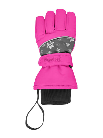 Playshoes Finger-Handschuh Schneeflocken in Pink