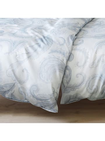 Elegante Bettwäsche Grandezza in rauchblau