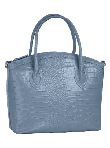 Cluty Handtasche echt Leder in blau