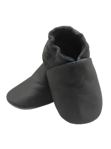 Bemesu Baby Krabbelschuhe aus Leder, weiche Lauflernschuhe mit rutschfester Sohle 