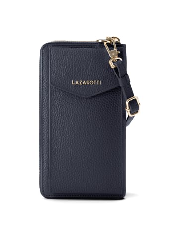 Lazarotti Bologna Leather Handytasche Leder 11 cm in navy-2