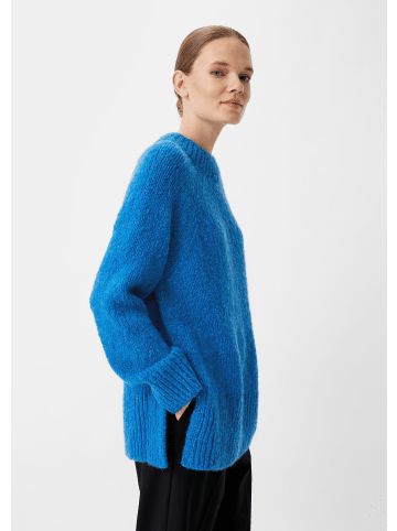 comma Strickpullover langarm in Blau