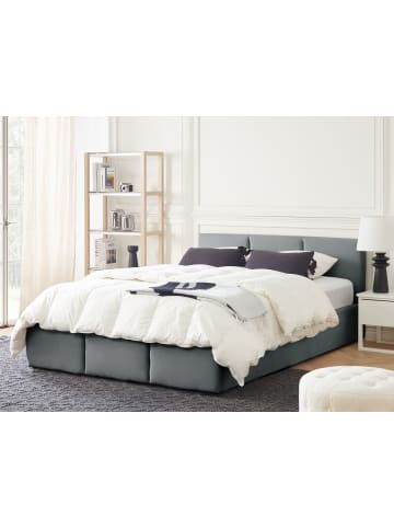 Beliani Bettgestell BOUSSE in Grau - (W) 150 x (H) 80 x (L) 220 cm