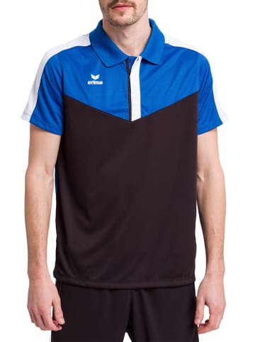 erima Herren Squad Poloshirt in new royal/schwarz/weiss