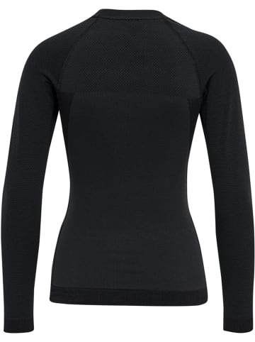 Hummel Hummel T-Shirt Hmlclea Yoga Damen Dehnbarem Atmungsaktiv Feuchtigkeitsabsorbierenden Nahtlosen in BLACK MELANGE