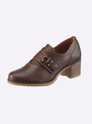 Heine Hochfrontpumps in braun