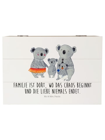 Mr. & Mrs. Panda Box Koala Familie mit Spruch in Weiß