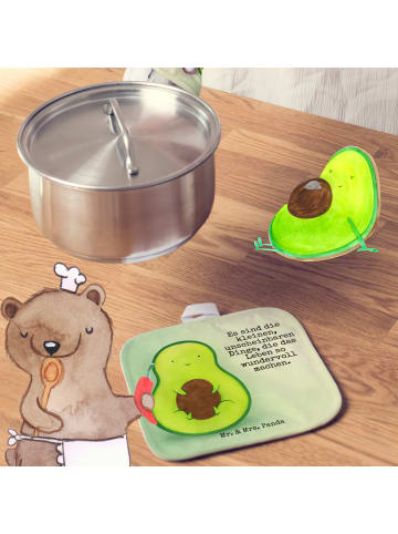 Mr. & Mrs. Panda Topfuntersetzer Avocado Kern Design mit Spruch in Weiß