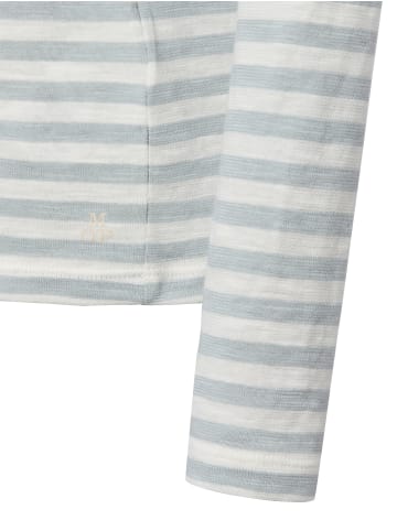 Marc O'Polo Langarmshirt in hellblau weiß - 0009