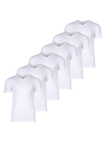 Lacoste T-Shirt 6er Pack in Weiß