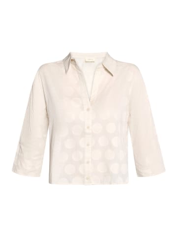 CARTOON Oversize-Bluse mit Kragen in beige