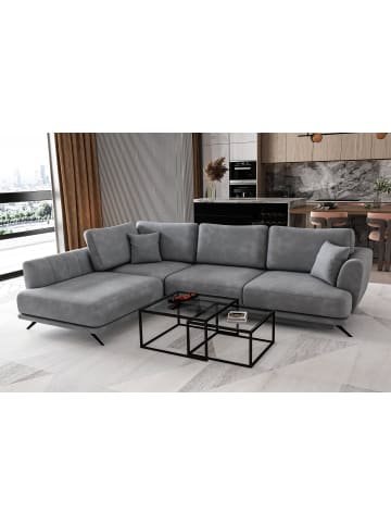 MF Design Lardo Recamiere Links in Grau -  (L) 191 x (B) 276 x (H) 90 cm