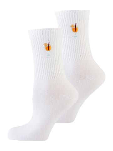 Nur Die  Freizeitsocken Socken Good Vibes Tennissocken in Cocktail