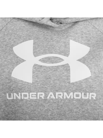 Under Armour Trainingskapuzenpullover Rival Fleece Big Logo in hellgrau