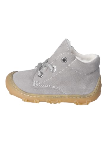 PEPINO Lauflern Schnürstiefel Warmfutter Barfußschuh in grau