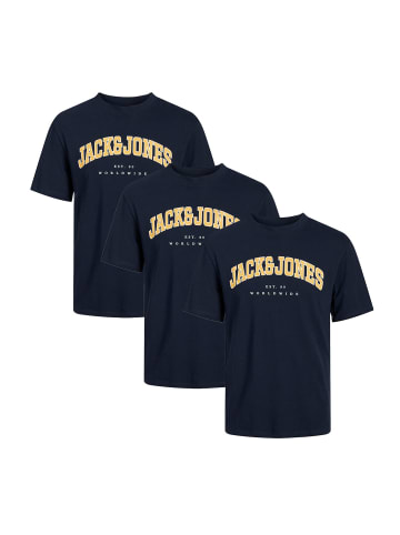 Jack & Jones T-Shirt Caleb Varsity in Navy blazer