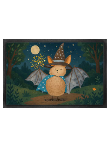 Mr. & Mrs. Panda Fußmatte Fledermaus Zauberer Design ohne Spruch in Weiß
