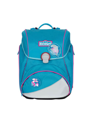 Scout Alpha Schulranzen Set 4-tlg. Dolphins in blau