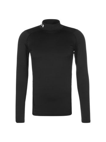 Under Armour Longsleeve Armour Comp Mock in schwarz / weiß