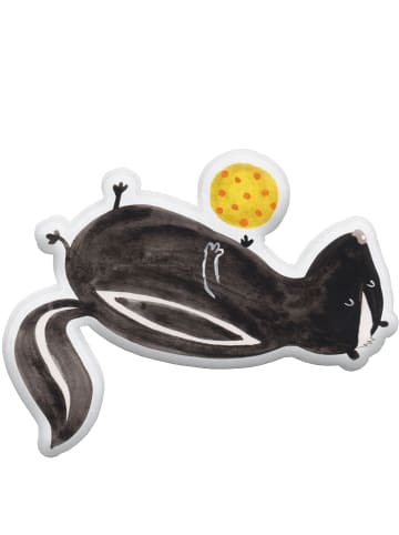 Mr. & Mrs. Panda Kissen Stinktier Ball ohne Spruch in Weiß