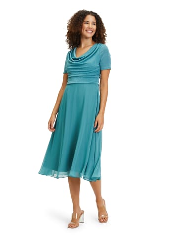 Vera Mont Cocktailkleid kurzarm in Smoky Turquoise