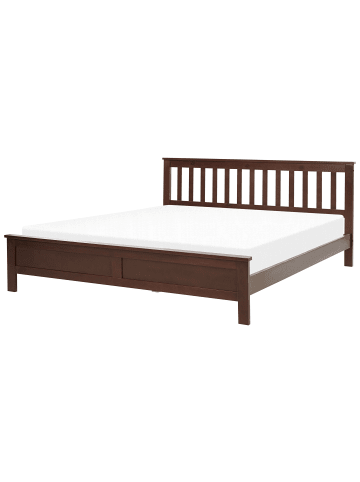 Beliani 3-tlg Doppelbett MAYENNE in Braun