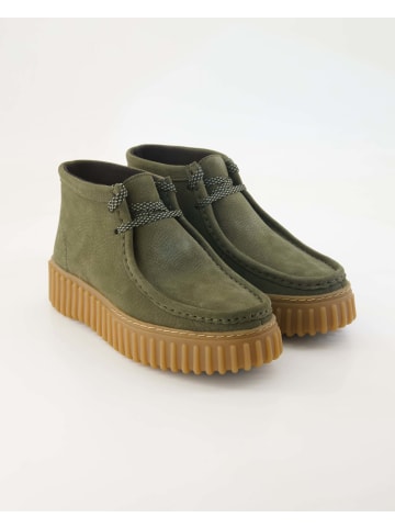 Clarks Schnürstiefeletten in Grün