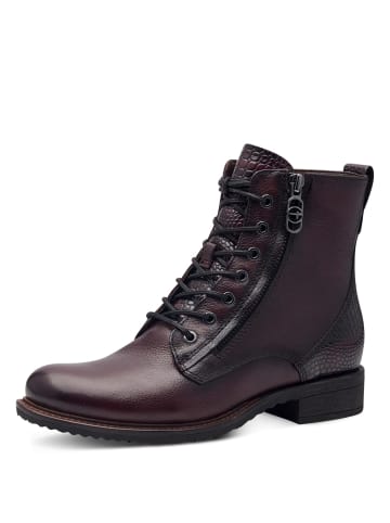 Tamaris Schnürstiefeletten in Rot