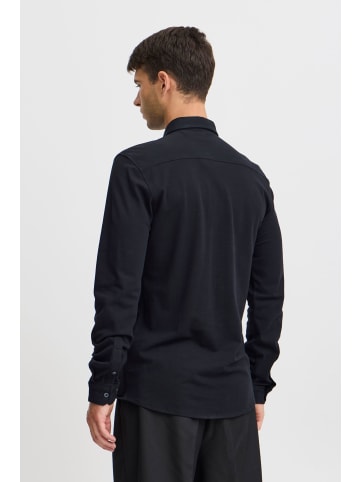 CASUAL FRIDAY Businesshemd CFARTHUR LS BU jersey piquet shirt in Schwarz