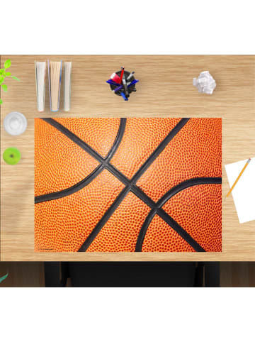 Cover-your-desk.de  Schreibtischunterlage "Basketball Muster" in Orange (L)60 x (B)40