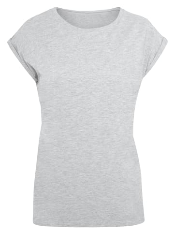 F4NT4STIC Extended Shoulder T-Shirt Bora Bora Leewards Island in grau meliert