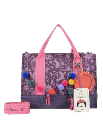 Fritzi aus Preußen Fritzi x Frida Kahlo Shopper Tasche 40 cm in nature folk