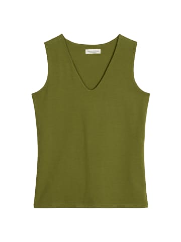 Marc O'Polo DfC V-Neck-Top slim in Shaded Fern