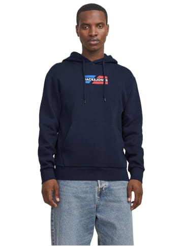 Jack & Jones Sweatshirt JJECORP GRAPHIC in Blau