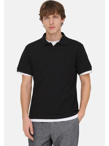 ONLY & SONS Poloshirt Ben in Schwarz / grün