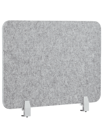 Beliani Schreibtischtrennwand SPLIT in Grau - (W) 72 x (H) 50 x (L) 1 cm