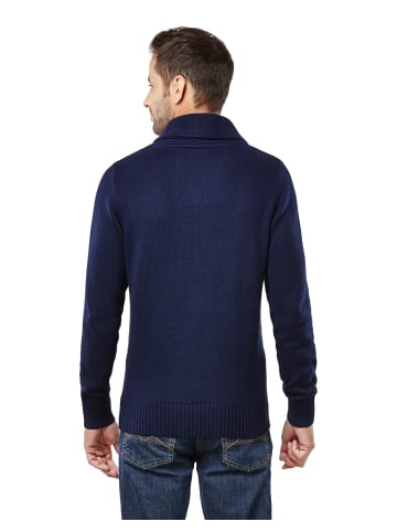 Vincenzo Boretti Pullover tailliert in dunkelblau