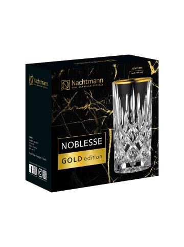 Nachtmann 2er Set Whiskybecher Noblesse 375 ml in transparent