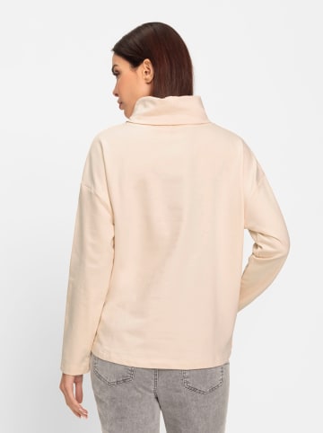 Heine Sweatshirt in elfenbein-khaki-bedruckt