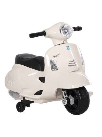 HOMCOM Vespa Elektromotorrad Kinder 1,5-3 Jahre Weiß