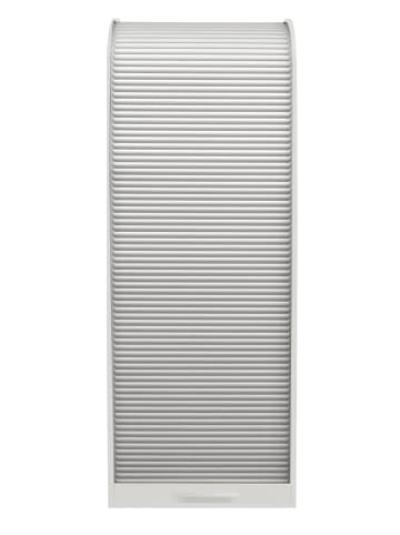 58 aufm Kessel JALOUSIESCHRANK Eadith 69 x 44 x 192 Rollladenschrank Weiß Matt Lack/Weiß
