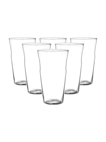 Villeroy & Boch 6er Set Latte-Macchiato-Becher NewWave in Transparent 300 ml in transparent