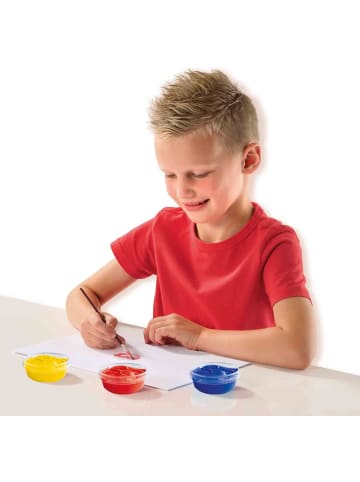 SES Creative 00381 Plakatfarbe Pg.= 6 x 45 ml diverse Farben malen ab 3 Jahre