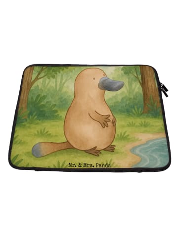 Mr. & Mrs. Panda Notebook Tasche Schnabeltier Mut Design ohne Sp... in Weiß