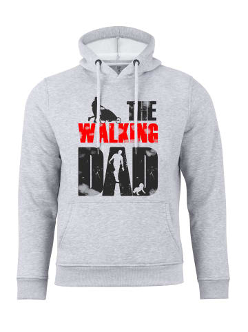 Cotton Prime® Kapuzensweatshirt THE WALKING DAD in grau